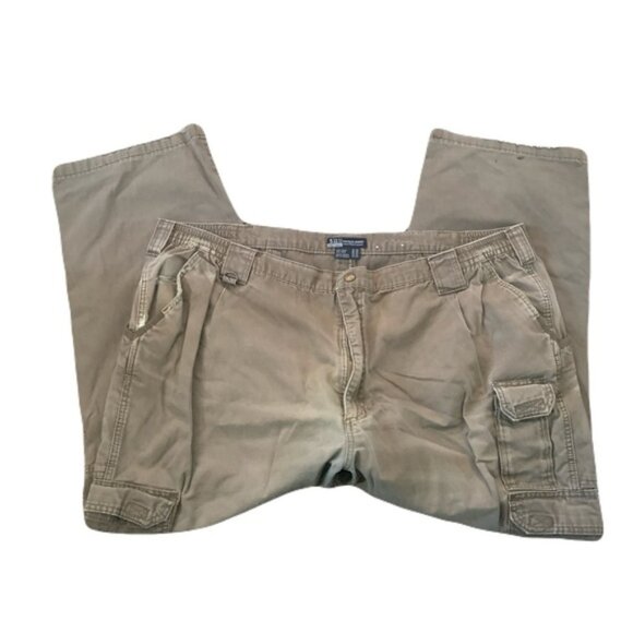 5.11 Tactical 48 x 28 Olive Green Cargo Pants - Picture 2 of 3